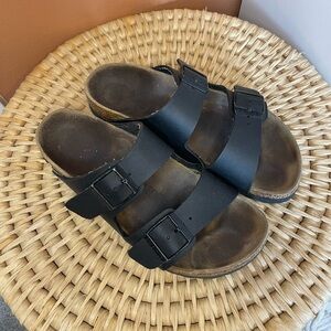 Birkenstock Arizona Black Oiled Leather Sandals
